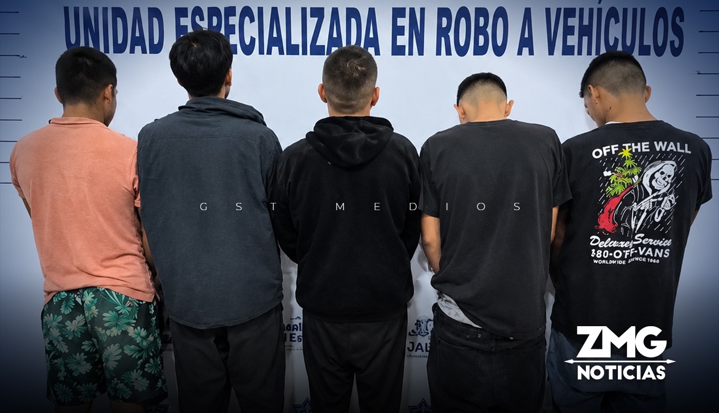 Robo de vehículos en GDL: cateo en Tetlán deja cinco detenidos